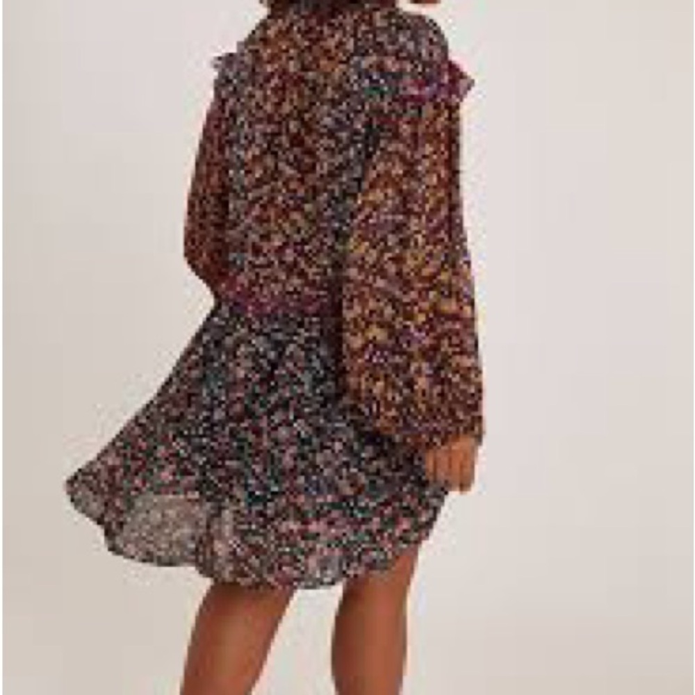 Anthropologie Helene Tunic Multicolor Floral Dress